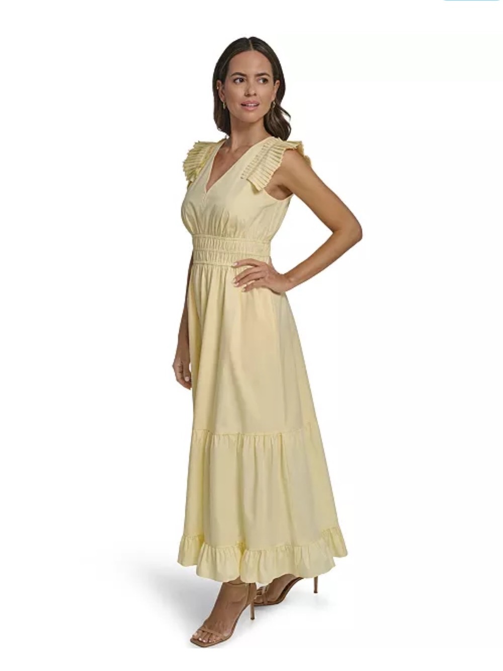 Vince Camuto Butter Yellow Maxi Dress